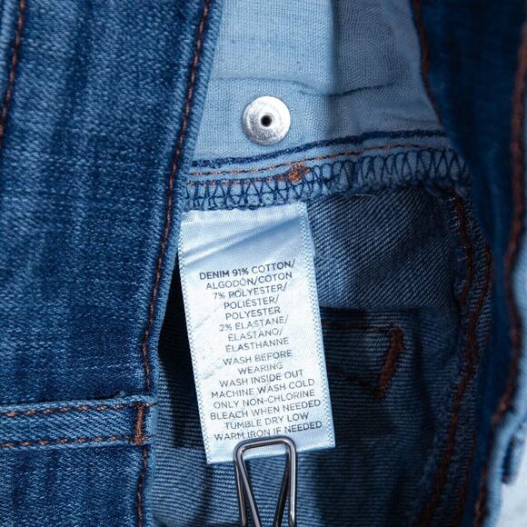 LOFT Blue Skinny Jeans with Stretch Mid-Rise - Picture 10 of 10